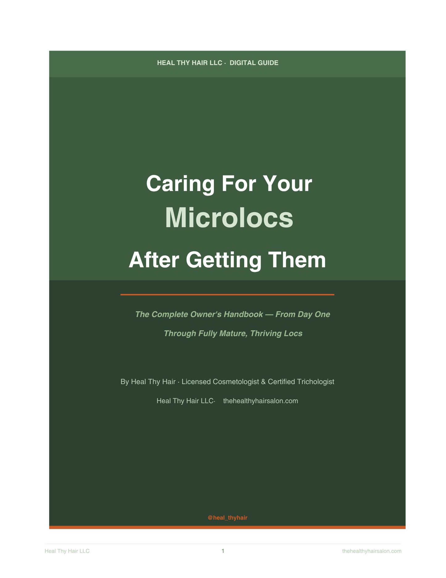 Caring For Your Microlocs After Getting Them