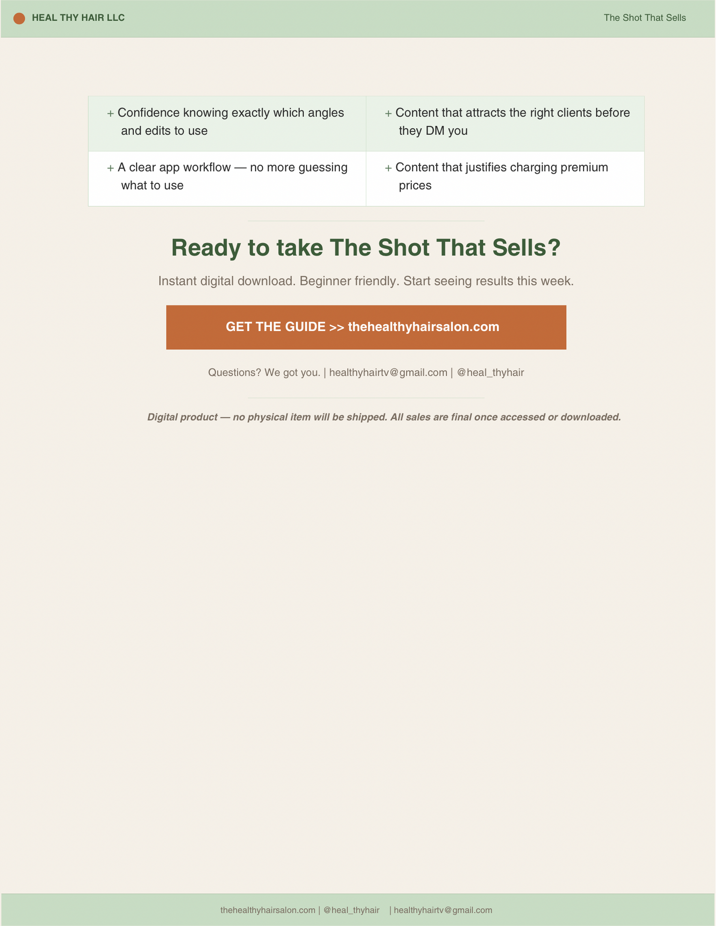 The Photo That Sells: A Stylist’s Guide to Content That Books Clients