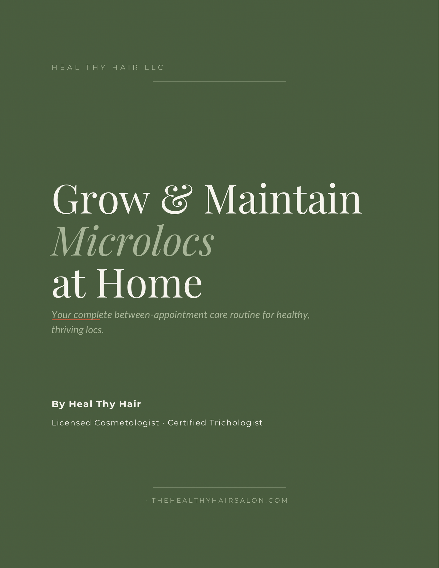 Grow & Maintain Microlocs at Home