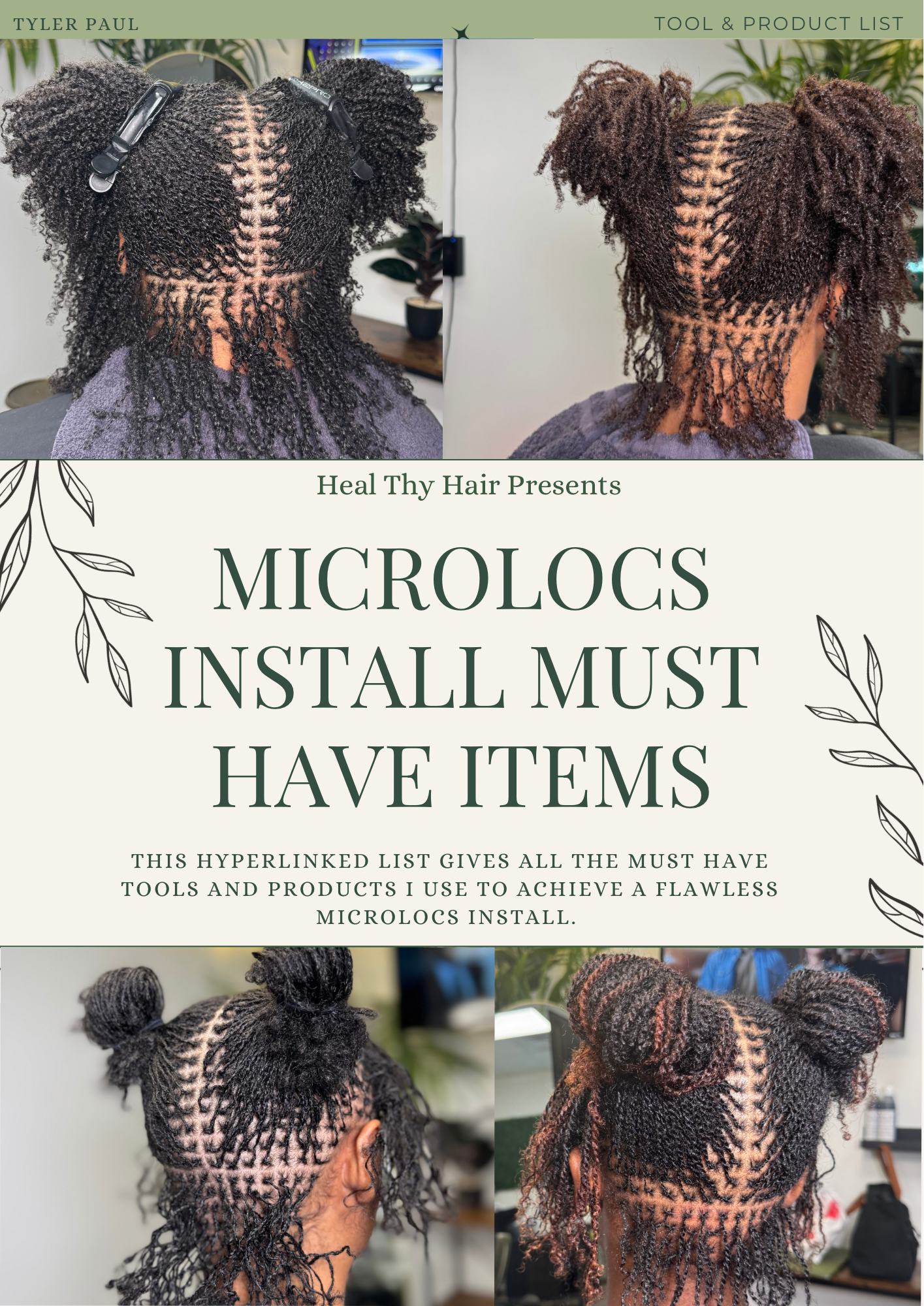Microlocs Install Must Have Items