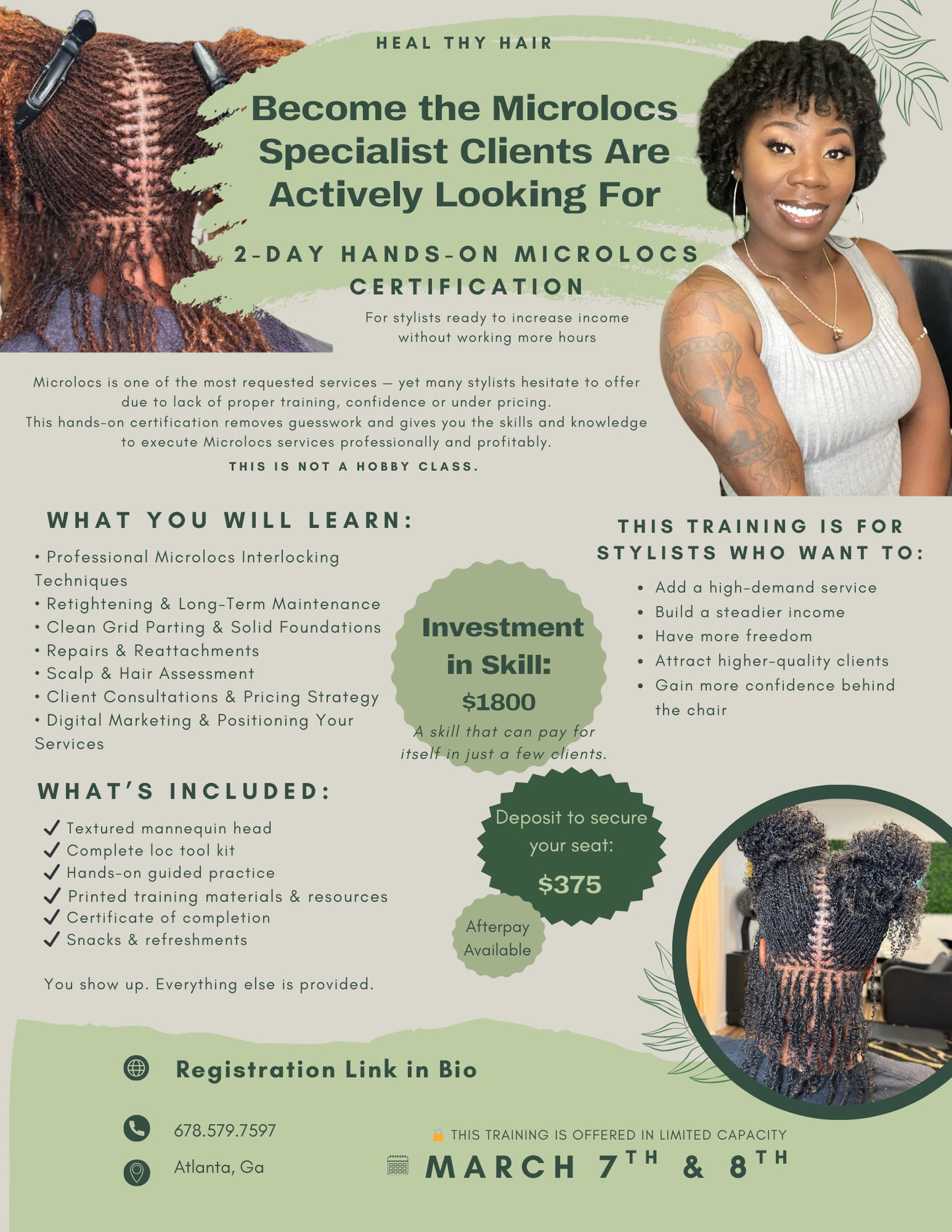 Microlocs Certification Class — Remaining Balance