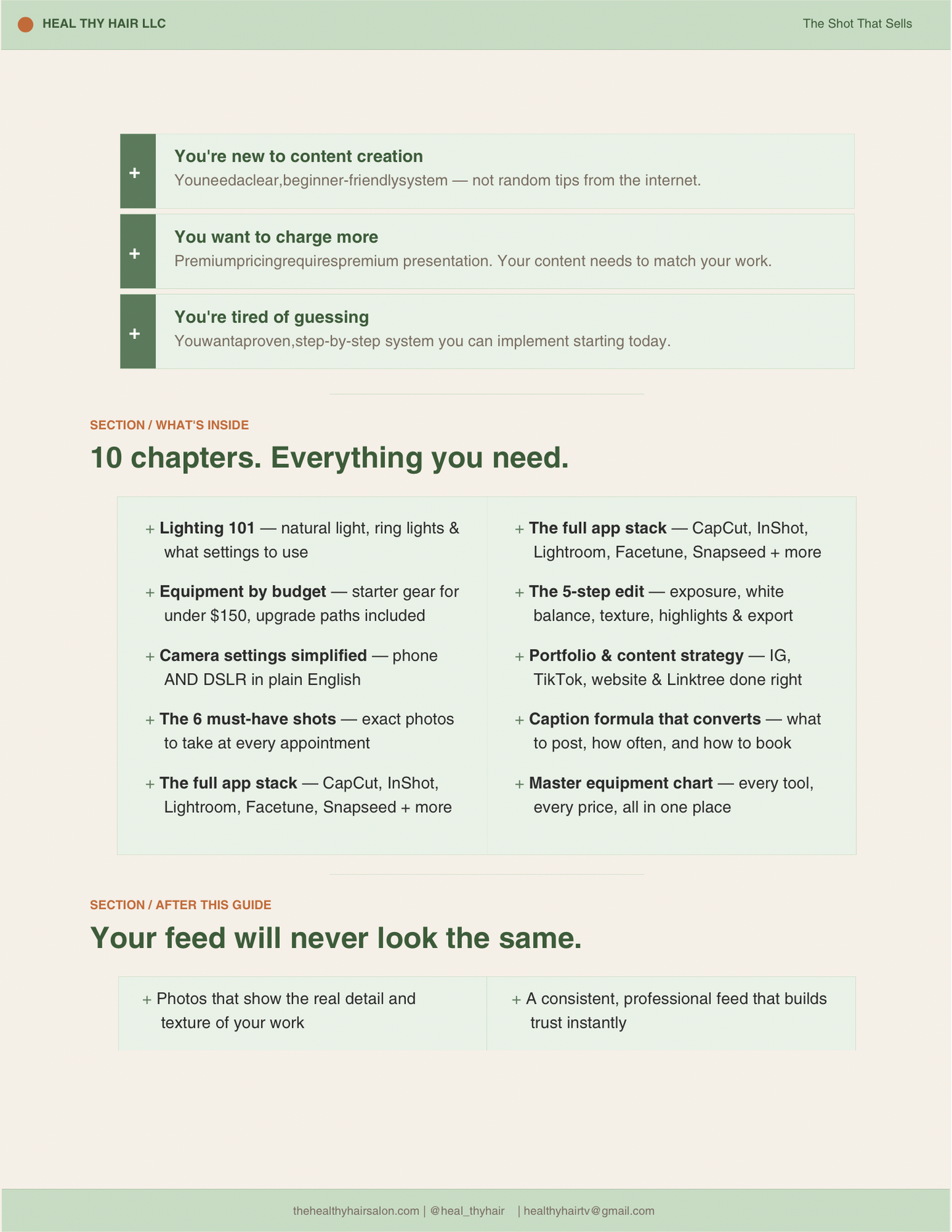 The Photo That Sells: A Stylist’s Guide to Content That Books Clients
